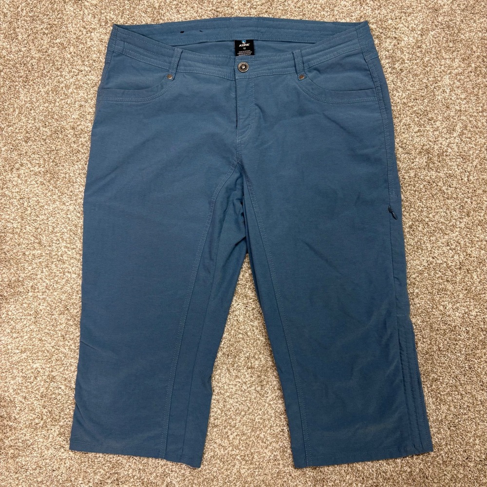 KUHL Trekr Kapri Pants Womens 12 Hiking Outdoor Utility Gorpcore Blue 6236